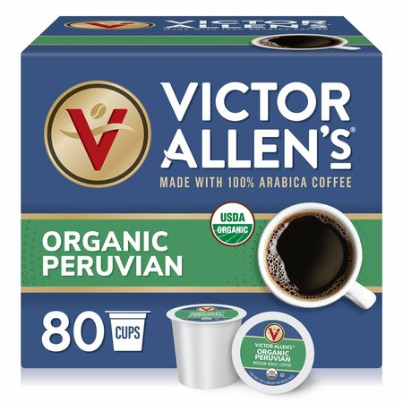 VICTOR ALLEN 2.0 Organic Peruvian Coffee Single Serve Cup, PK80 FG014530RV